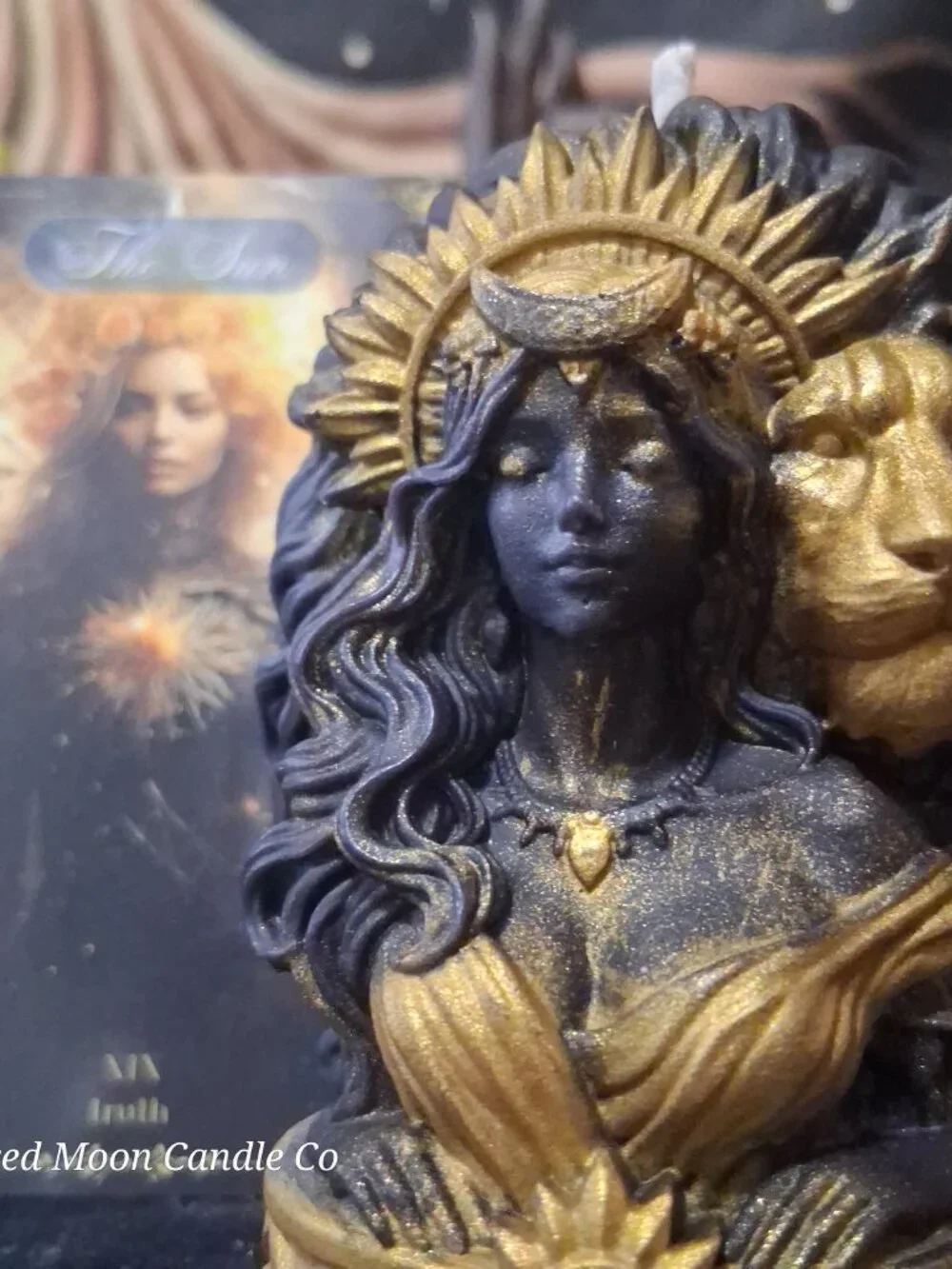 Sekhmet — Goddess of Ra Luxury Ritual Candle | Hand-Sculpted Lioness Warrior | D